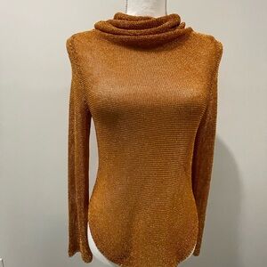 Zara Elegant Gold Women's Sweater